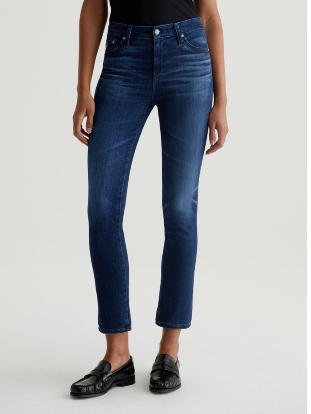 BOGO! AG Jeans Mari High Rise Slim Straight Jeans Dark Wash Size 26